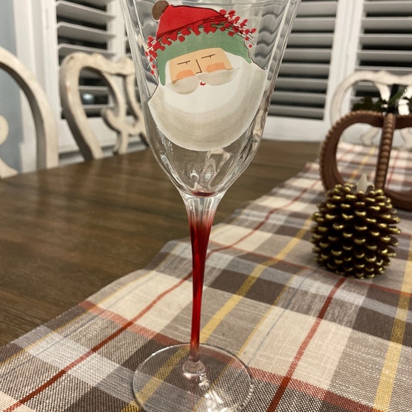 Vietri Other - Vietri Old St Nick Retired Hand Crafted Wine Glass New